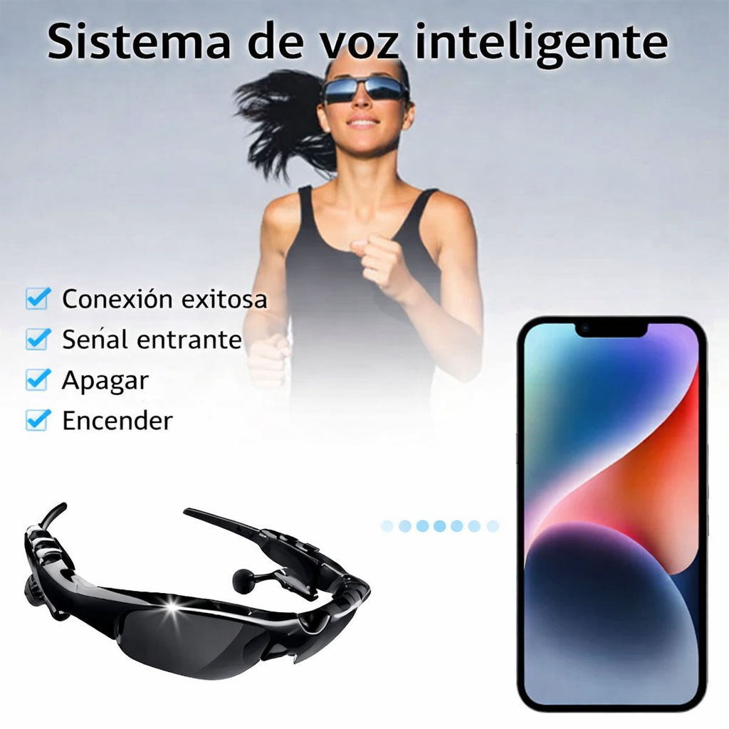 Gafas inteligentes Bluetooth con sonido envolvente