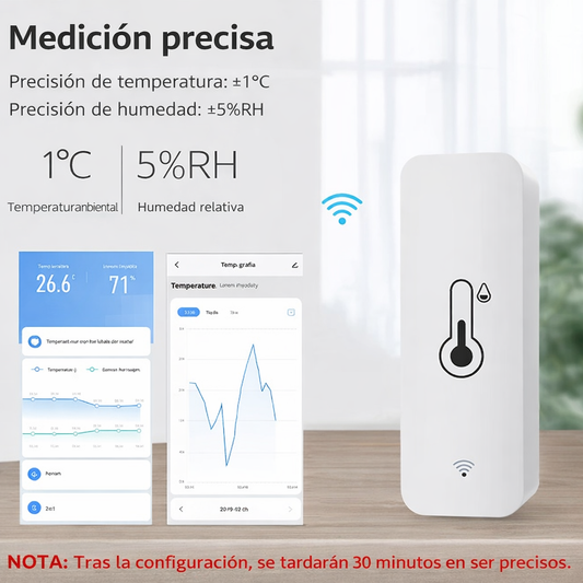 Sensor inteligente WiFi de temperatura y humedad