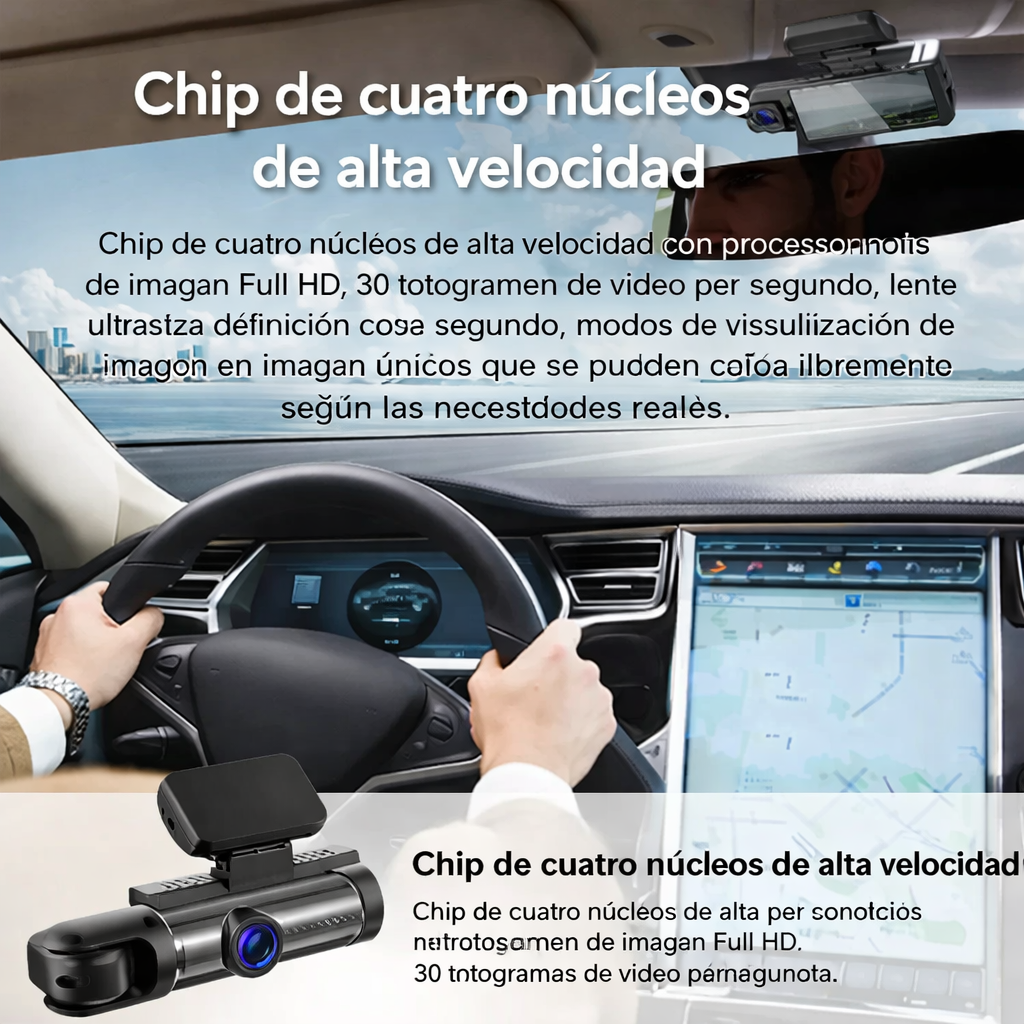 Cámara de coche con doble camara