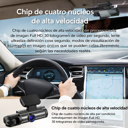 Cámara de coche con doble camara