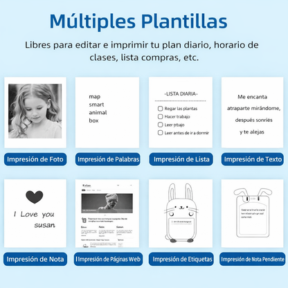 Mini impresora térmica Bluetooth portátil